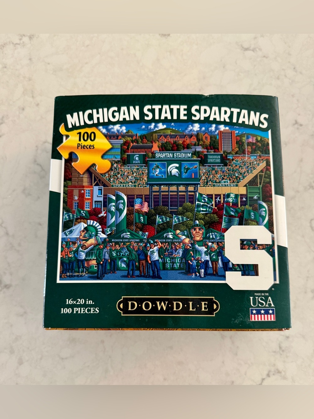 Dowdle Michigan State Spartans 100-Piece Puzzle - Green NEW!